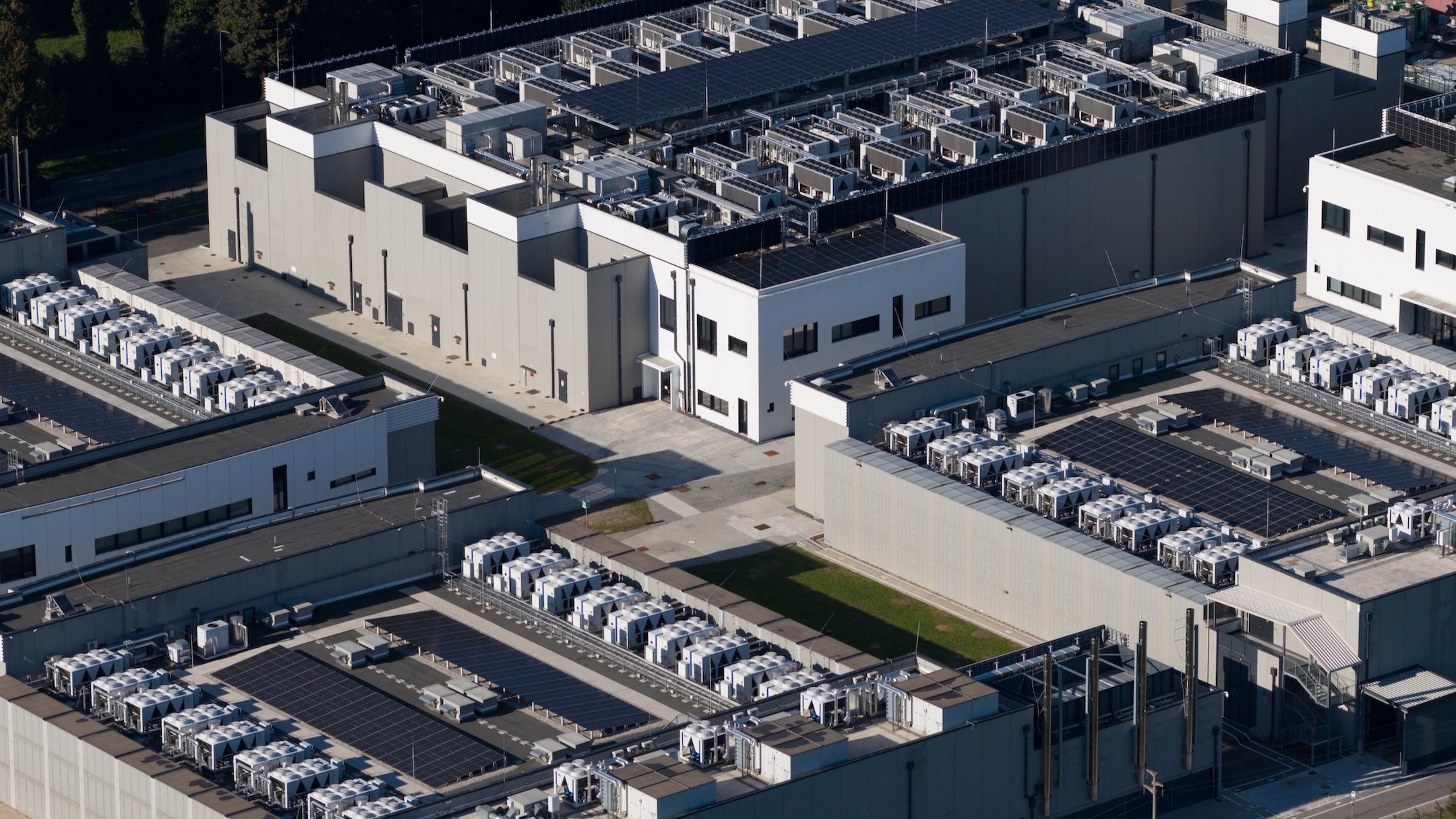 Close up details of data center, computing center, high consumption electricity.