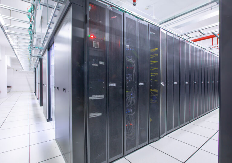 server racks white room