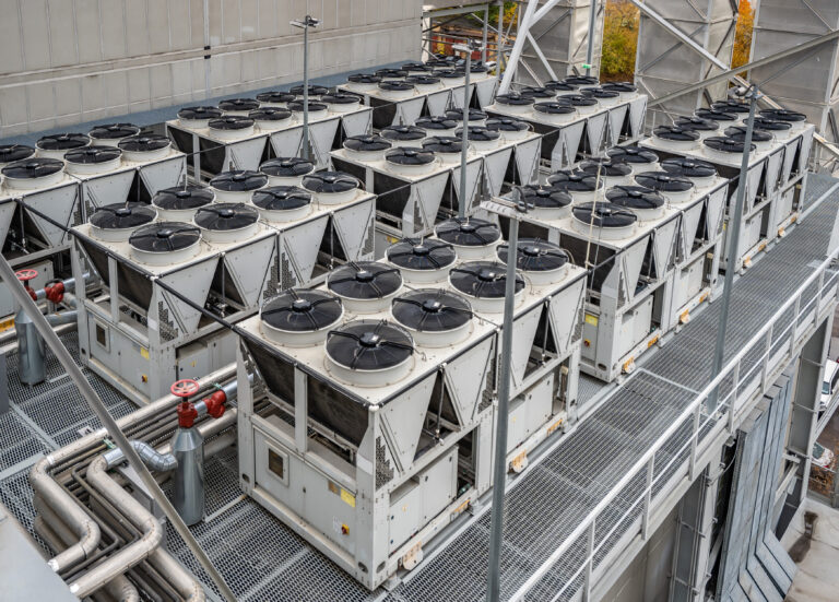 Water Cooled Chiller Multuple air cooled water chillers installation